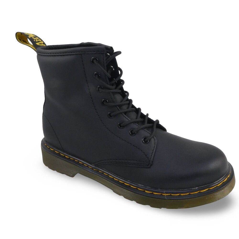 Dr. Martens 1460J Women's 5 Black Leather Lace Up Combat Boots Men's 4 JY004